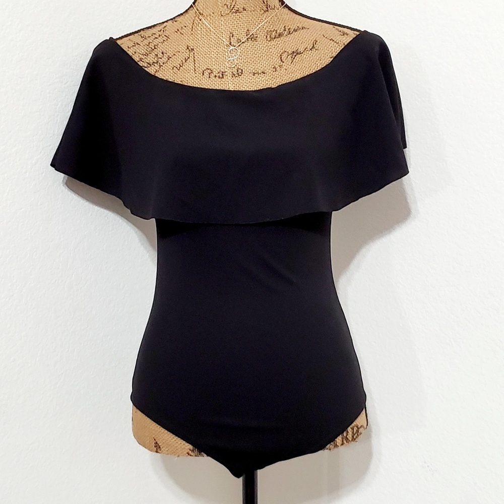 Black bodysuit, off shoulder-NWOT - xs/sm
